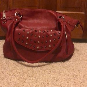 Red Purse with Clutch